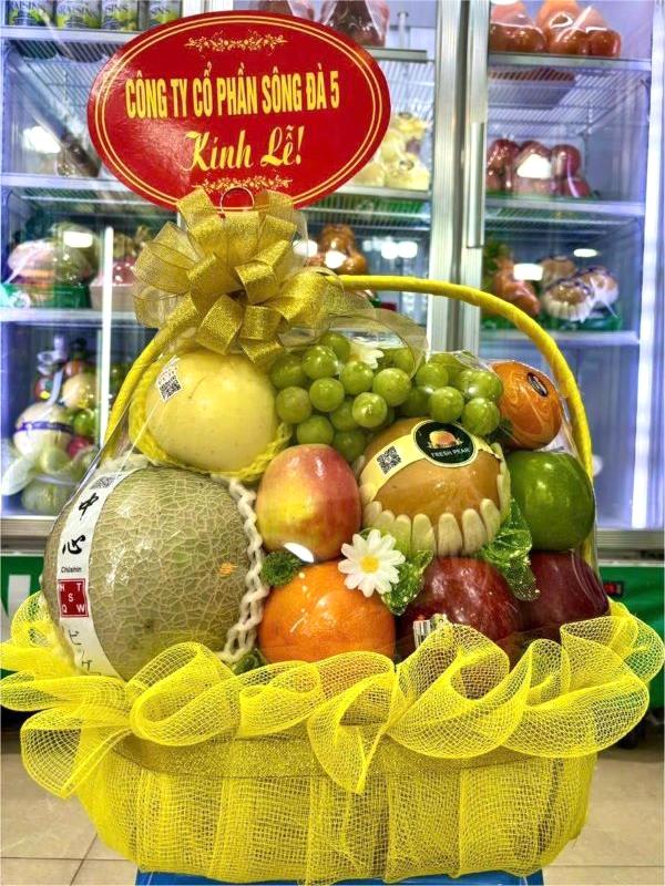 giỏ hoa quả đi lễ chùa