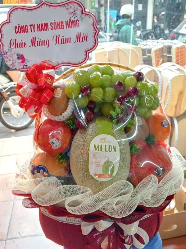 cách làm giỏ hoa quả ngày tết 