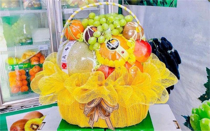 giỏ hoa quả đi lễ
