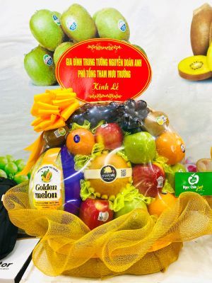 giỏ hoa quả đi lễ chùa