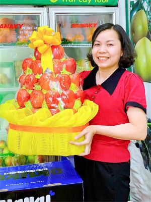 Cách bọc giỏ hoa quả