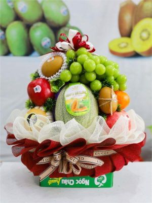 Cách làm giỏ hoa quả 20/11