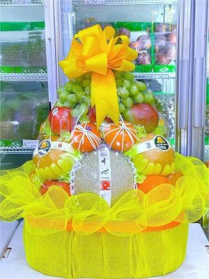 cách làm giỏ hoa quả ngày tết 