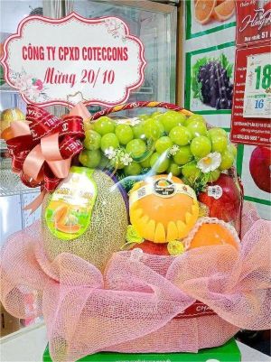 Cách bọc giỏ hoa quả