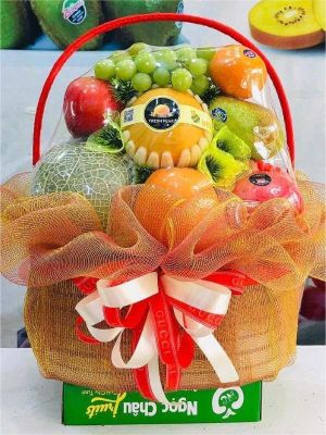 giỏ hoa quả sạch