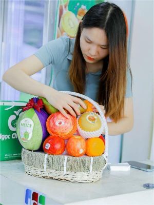 giỏ hoa quả nhập khẩu đẹp