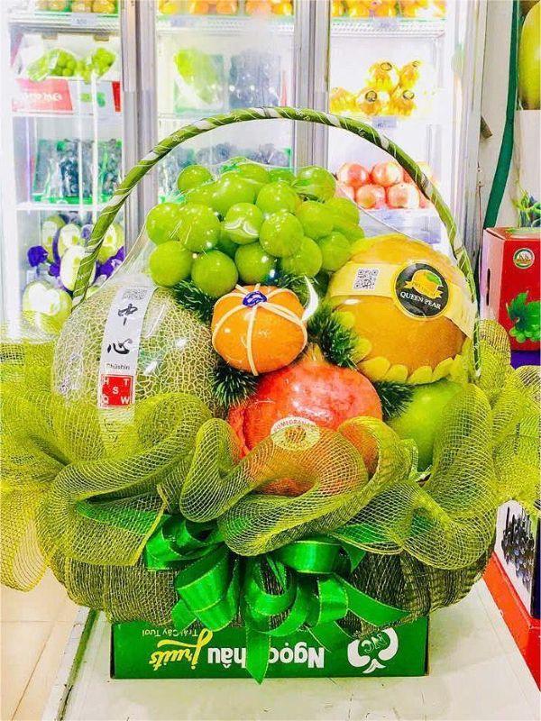 giỏ hoa quả sạch