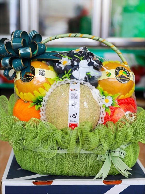 Giỏ hoa quả tặng