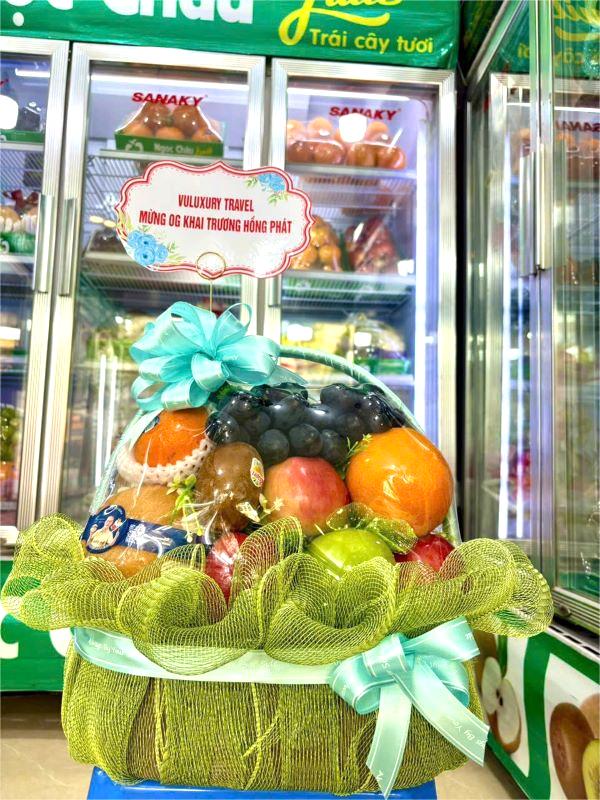 giỏ hoa quả tặng khai trương