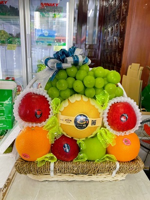 Giỏ hoa quả thăm người ốm