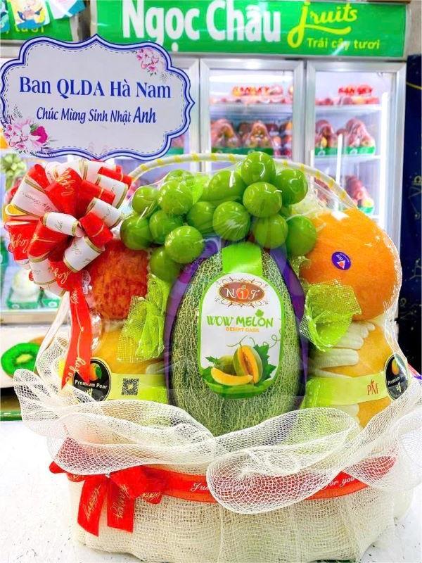 Giỏ hoa quả tặng