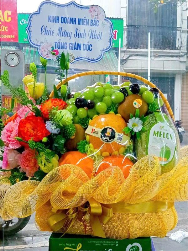 Mẫu giỏ hoa quả