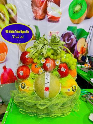 giỏ hoa quả thắp hương ngày giỗ