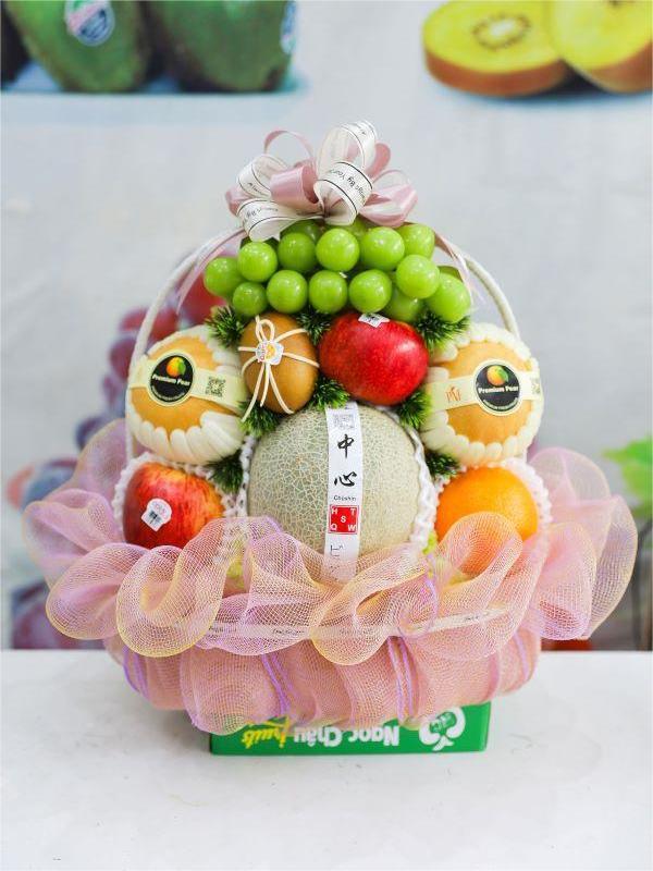 Cách đóng giỏ hoa quả đẹp