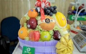 giỏ hoa quả biếu tặng tết