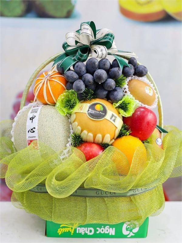 Cách đóng giỏ hoa quả đẹp