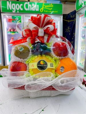 Giỏ hoa quả đơn giản