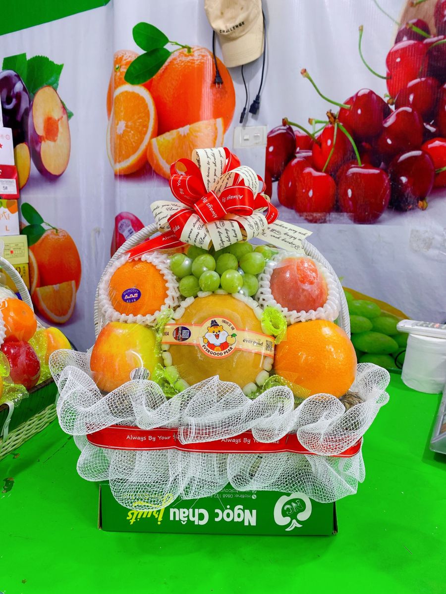 Mẫu giỏ hoa quả đẹp