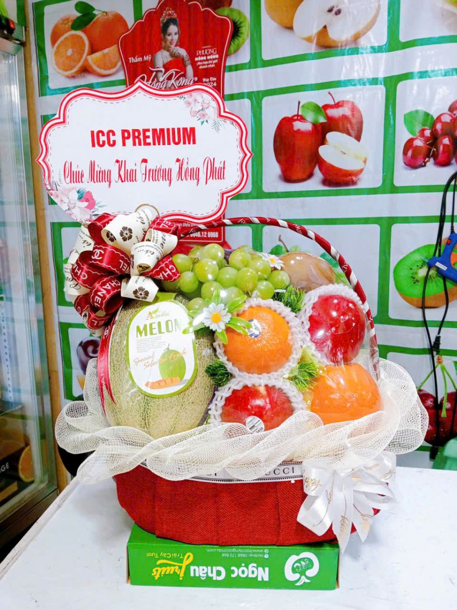 giỏ hoa quả tặng khai trương